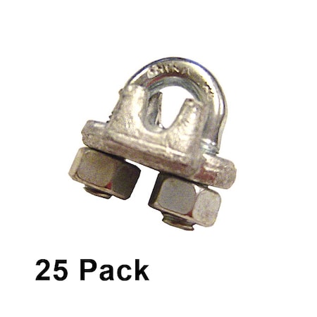 Us Cargo Control 5/16" Galvanized Drop Forged Wire Rope Clips (25 pack) GDFWRC516-25PK